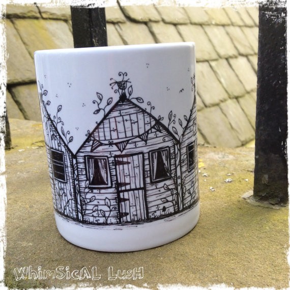 Gifts for a Beach Hut Fan - Beach Hut Mug